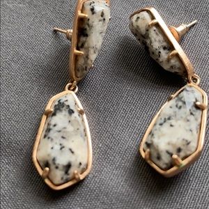 RARE Kendra Scott stone double drop earrings